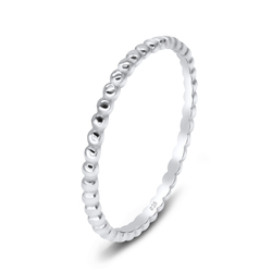 Dot Strip Silver Ring NSR-2511